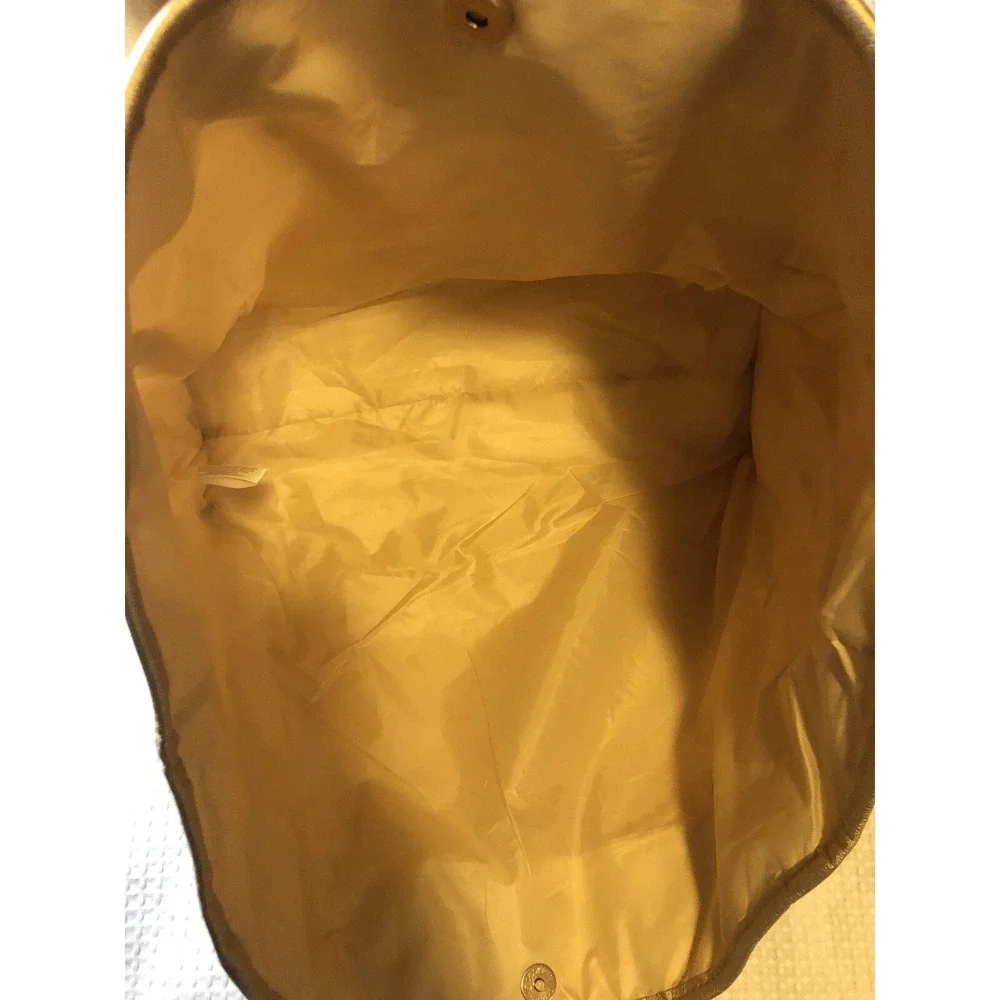 Ralph Lauren - Canvas -Tote - Overnight Bag - Purse - Metallic Gold Trim - Lined